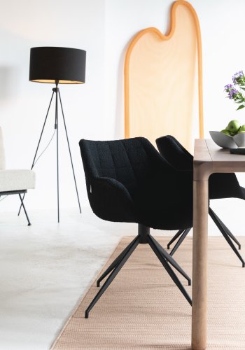 ZUIVER Waves gulvtppe, rektangulr - laks orange uld (170x240)