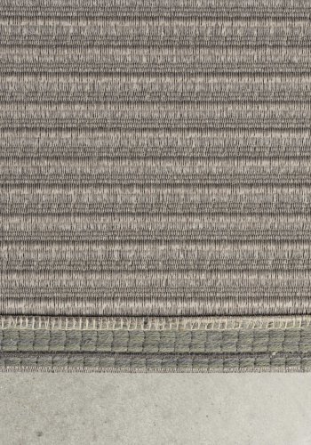 ZUIVER Waves gulvtppe, rektangulr - stengrn uld (170x240)