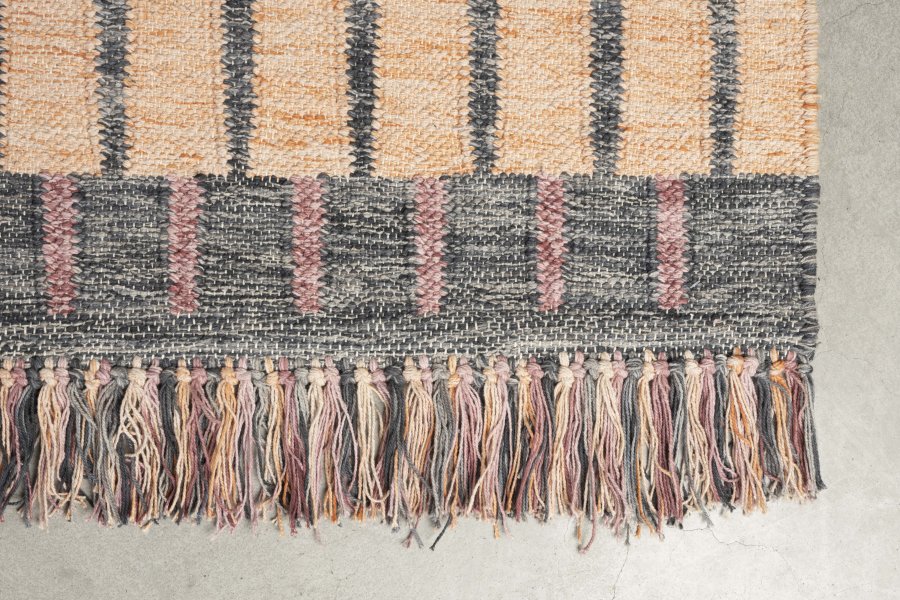 DUTCHBONE Hampton gulvtppe, rektangulr - lilla og multifarvet bomuld (160x230)