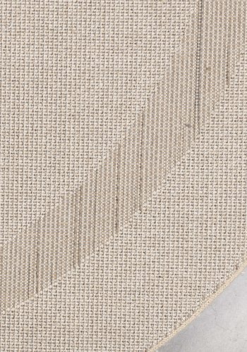 ZUIVER Spark gulvtppe, m. mnster, oval - beige uld (160x300)