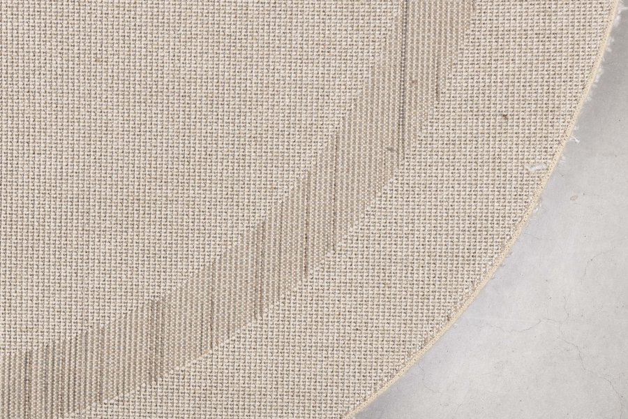 ZUIVER Spark gulvtppe, m. mnster, oval - beige uld (160x300)