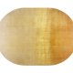 ZUIVER Sunset gulvtppe, oval - gul polyester (160x230)