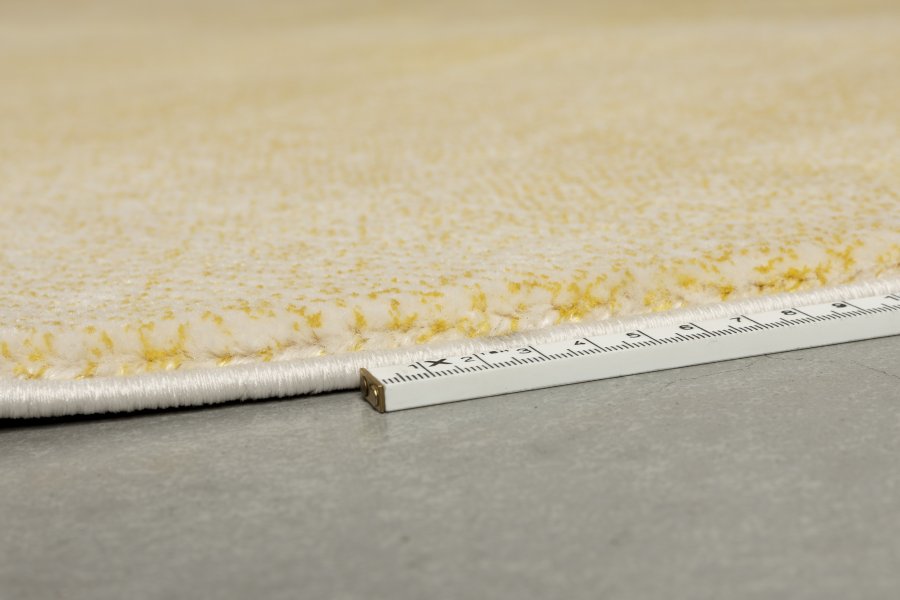 ZUIVER Sunset gulvtppe, oval - gul polyester (160x230)