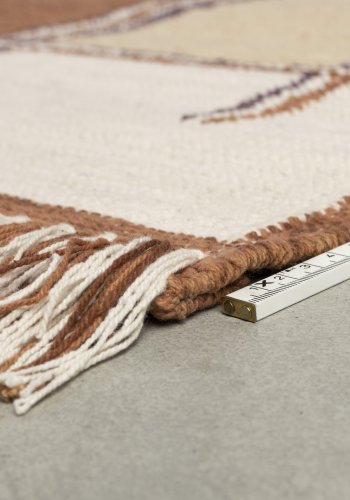 DUTCHBONE Gambit gulvtppe, rektangulr - terracotta og multifarvet bomuld (160x230)