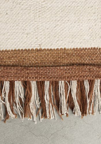 DUTCHBONE Gambit gulvtppe, rektangulr - terracotta og multifarvet bomuld (160x230)