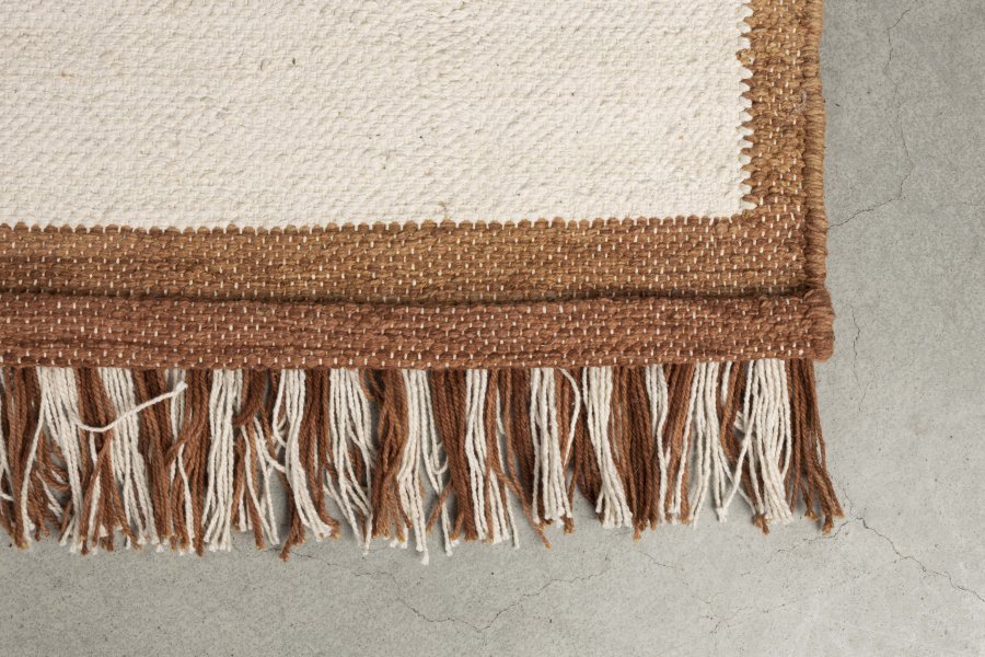 DUTCHBONE Gambit gulvtppe, rektangulr - terracotta og multifarvet bomuld (160x230)