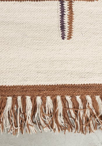 DUTCHBONE Gambit gulvtppe, rektangulr - terracotta og multifarvet bomuld (200x300)