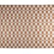 ZUIVER Checker gulvtppe, m. mnster - beige genbrugsplastik (160x230)