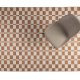 ZUIVER Checker gulvtppe, m. mnster - beige genbrugsplastik (160x230)