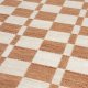 ZUIVER Checker gulvtppe, m. mnster - beige genbrugsplastik (160x230)