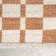 ZUIVER Checker gulvtppe, m. mnster - beige genbrugsplastik (160x230)