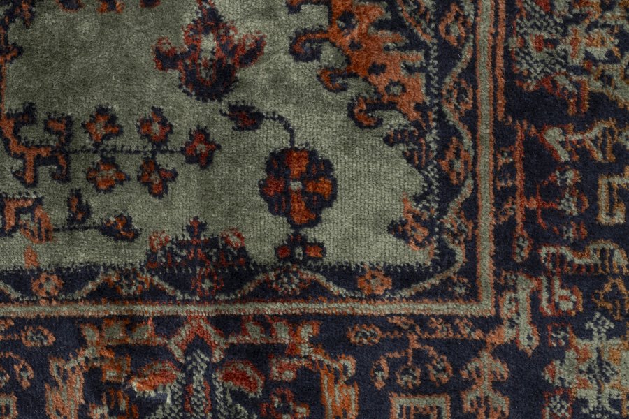 WHITE LABEL LIVING Raz gulvtppe, rektangulr - grn og multifarvet viskose (240x80)