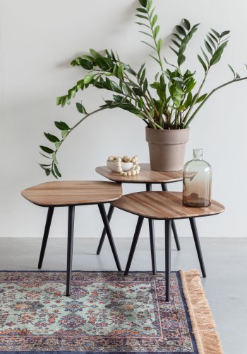 WHITE LABEL LIVING Raz gulvtppe, rektangulr - grn og multifarvet viskose (240x80)