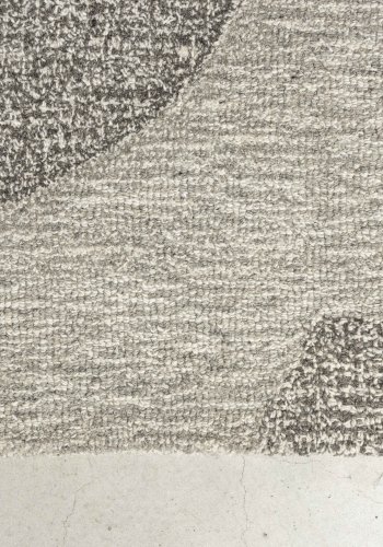 ZUIVER Frantic gulvtppe, m. mnster, rektangulr - gr uld (160x240)