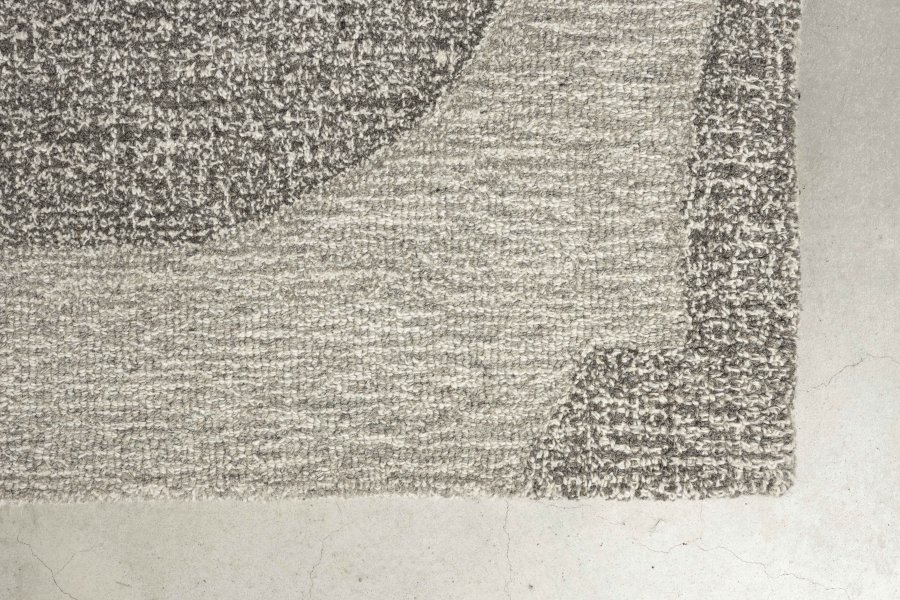 ZUIVER Frantic gulvtppe, m. mnster, rektangulr - gr uld (160x240)