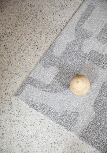 ZUIVER Frantic gulvtppe, m. mnster, rektangulr - gr uld (160x240)