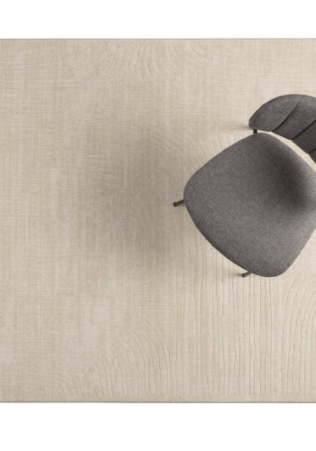 WHITE LABEL LIVING Lignes gulvtppe, rektangulr - beige decolan (160x230)