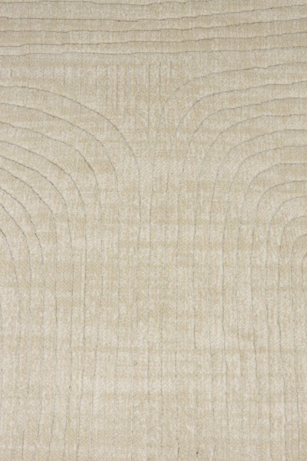 WHITE LABEL LIVING Lignes gulvtppe, rektangulr - beige decolan (160x230)
