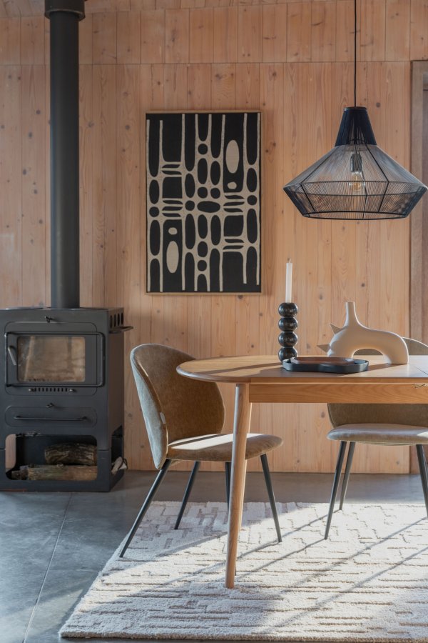 ZUIVER Hills gulvtppe, rektangulr - beige uld (160x230)