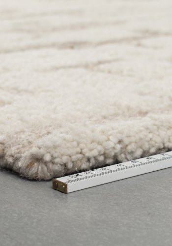 ZUIVER Hills gulvtppe, rektangulr - beige uld (200x300)