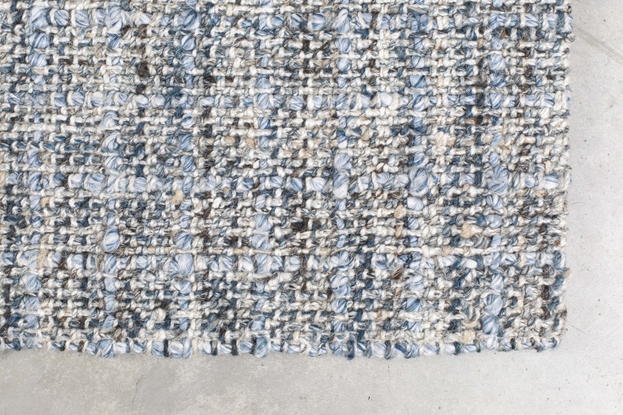 ZUIVER Heaven gulvtppe, rektangulr - bl gr uld og polyester (160x230)