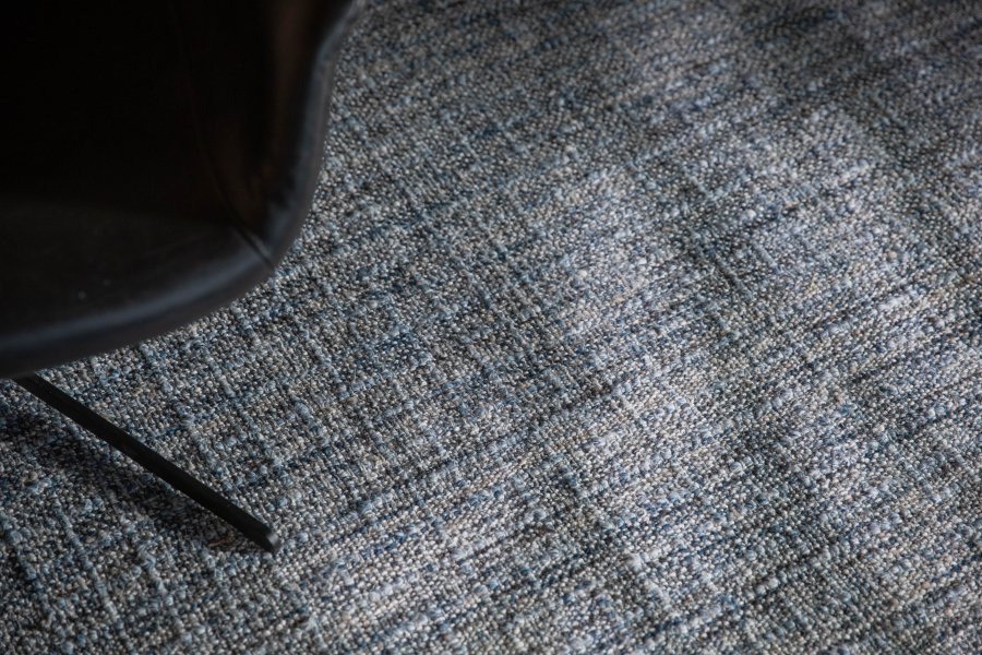 ZUIVER Heaven gulvtppe, rektangulr - bl gr uld og polyester (160x230)