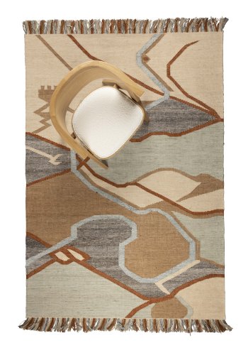 ZUIVER Saigon gulvtppe, rektangulr - multifarvet genanvendt PET (160x230)