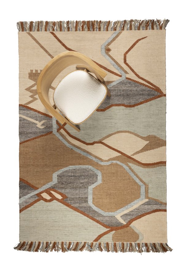 ZUIVER Saigon gulvtppe, rektangulr - multifarvet genanvendt PET (160x230)