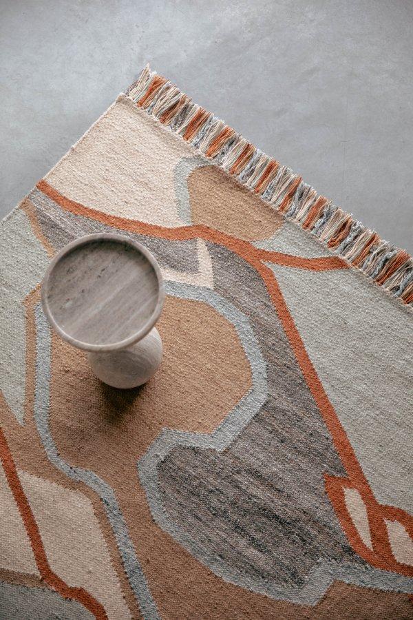 ZUIVER Saigon gulvtppe, rektangulr - multifarvet genanvendt PET (160x230)