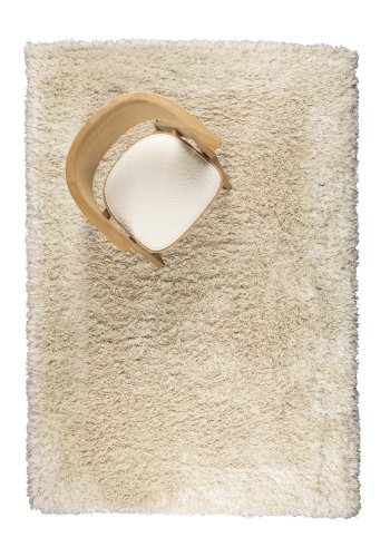 ZUIVER Curly gulvtppe, rektangulr - beige HSPP/polyester/uld (160x230)