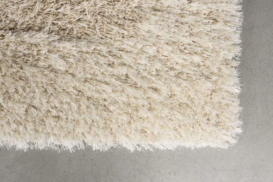 ZUIVER Curly gulvtppe, rektangulr - beige HSPP/polyester/uld (160x230)