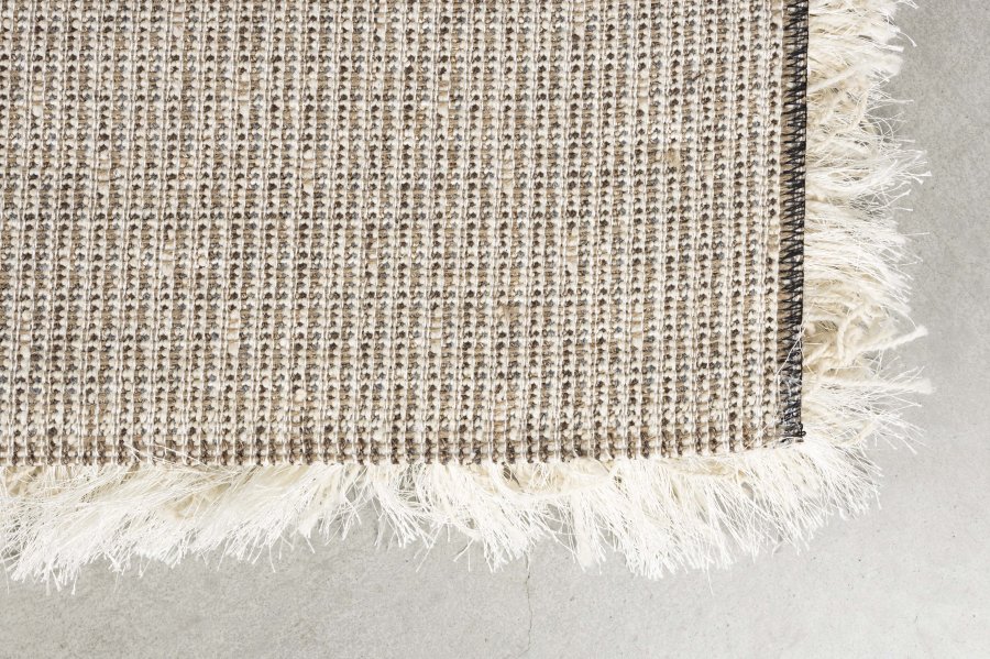 ZUIVER Curly gulvtppe, rektangulr - beige HSPP/polyester/uld (160x230)