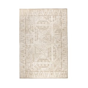 WHITE LABEL LIVING Cuzco gulvtppe, rektangulr - beige polyester (160x230)