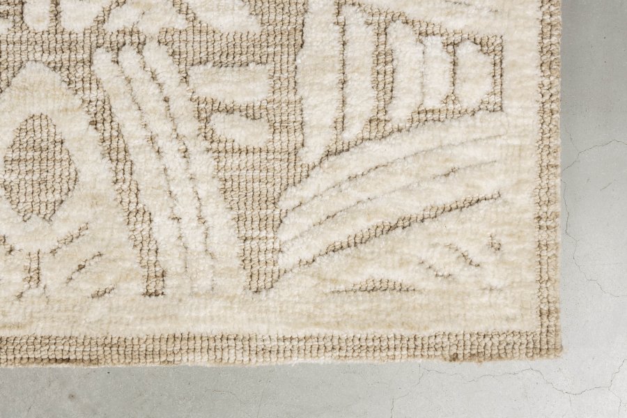 WHITE LABEL LIVING Cuzco gulvtppe, rektangulr - beige polyester (160x230)