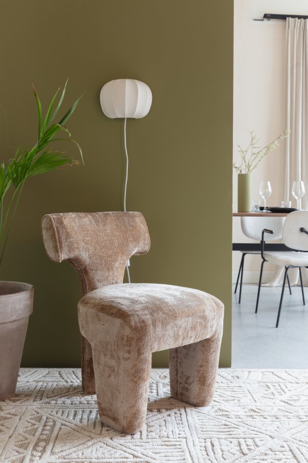 WHITE LABEL LIVING Cuzco gulvtppe, rektangulr - beige polyester (160x230)