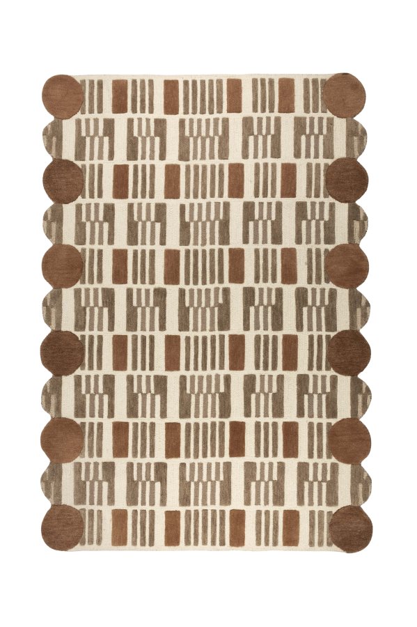 WHITE LABEL LIVING Mundra gulvtppe, rektangulr - beige uld (160x230)