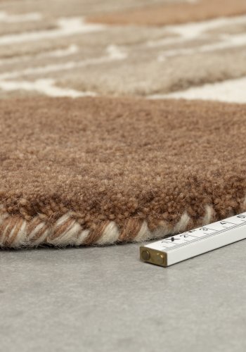 WHITE LABEL LIVING Mundra gulvtppe, rektangulr - beige uld (160x230)