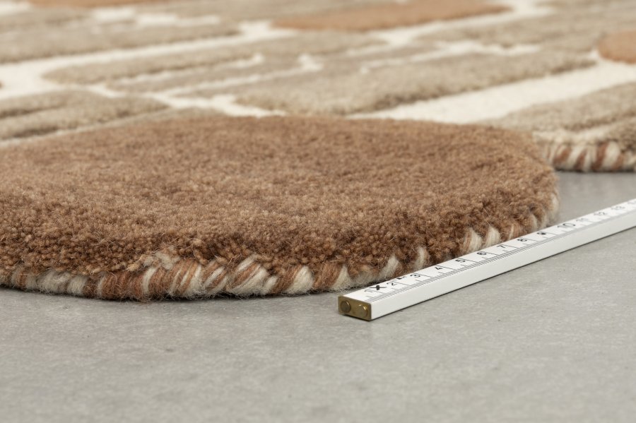 WHITE LABEL LIVING Mundra gulvtppe, rektangulr - beige uld (160x230)