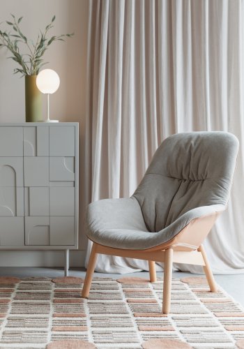 WHITE LABEL LIVING Mundra gulvtppe, rektangulr - beige uld (160x230)