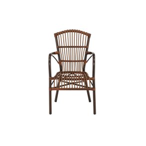 VENTURE DESIGN Galera havestol, m. armln - brun polyrattan og aluminium