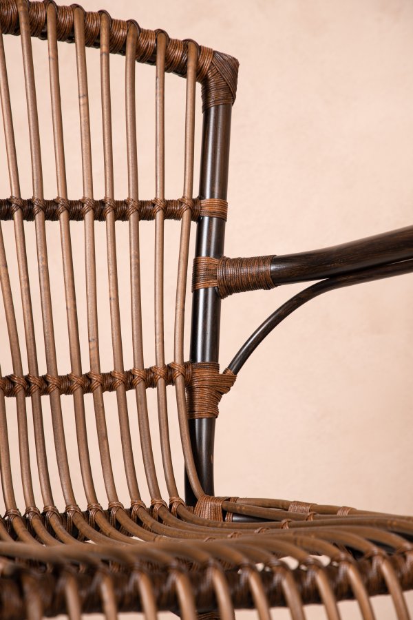 VENTURE DESIGN Galera havestol, m. armln - brun polyrattan og aluminium