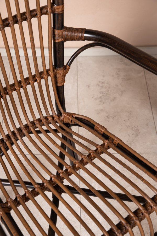 VENTURE DESIGN Galera havestol, m. armln - brun polyrattan og aluminium