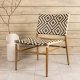 VENTURE DESIGN Calapan udendrs loungestol - beige/brun polyrattan og natur aluminium