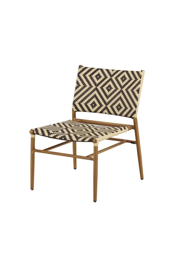 VENTURE DESIGN Calapan udendrs loungestol - beige/brun polyrattan og natur aluminium