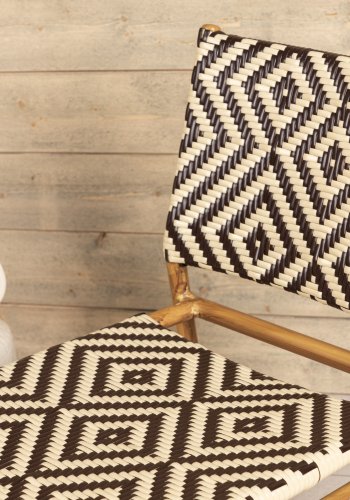 VENTURE DESIGN Calapan udendrs loungestol - beige/brun polyrattan og natur aluminium