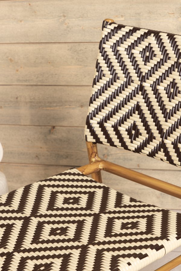 VENTURE DESIGN Calapan udendrs loungestol - beige/brun polyrattan og natur aluminium