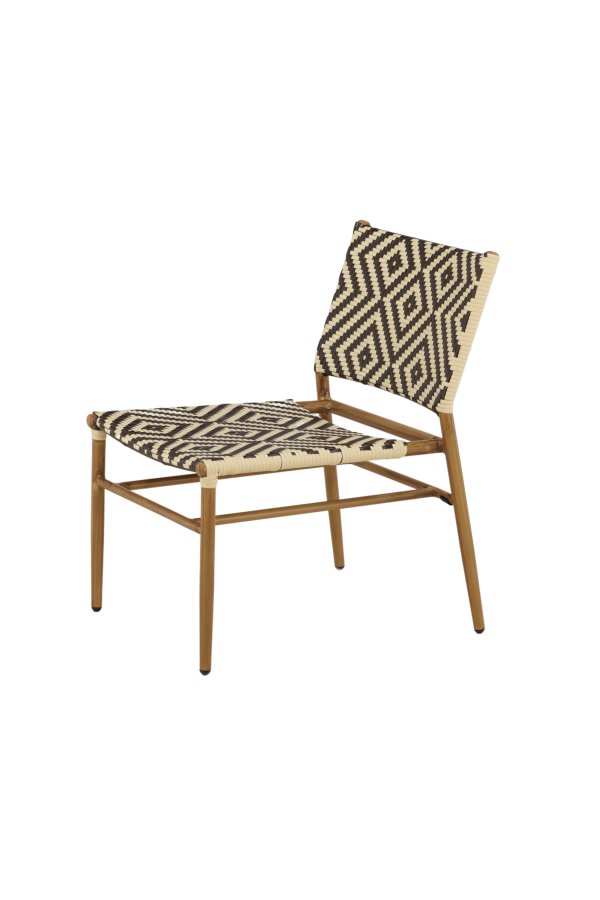 VENTURE DESIGN Calapan udendrs loungestol - beige/brun polyrattan og natur aluminium