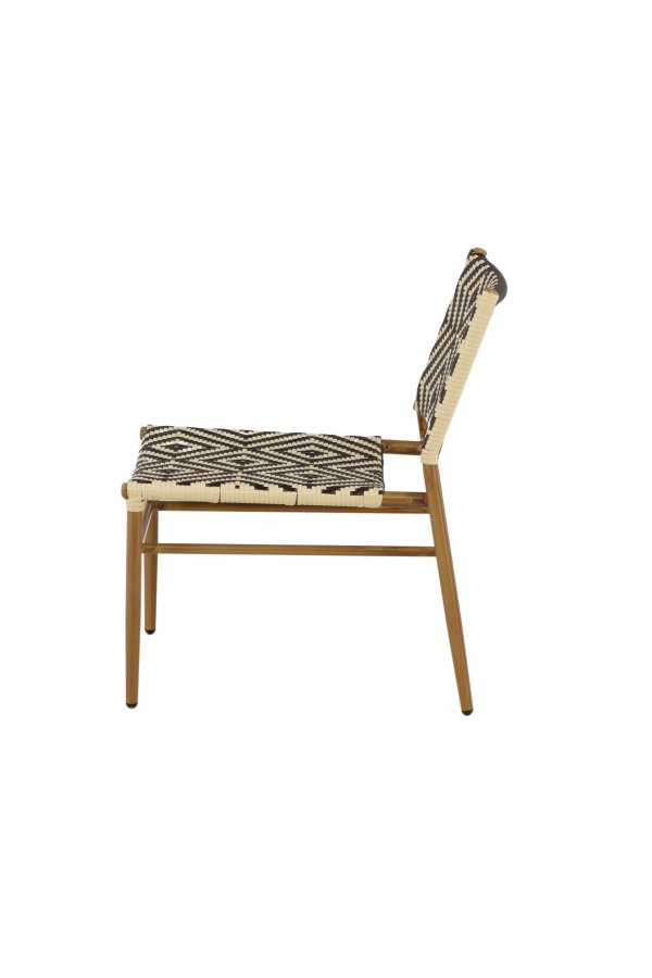 VENTURE DESIGN Calapan udendrs loungestol - beige/brun polyrattan og natur aluminium