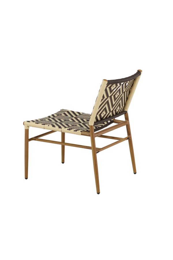 VENTURE DESIGN Calapan udendrs loungestol - beige/brun polyrattan og natur aluminium