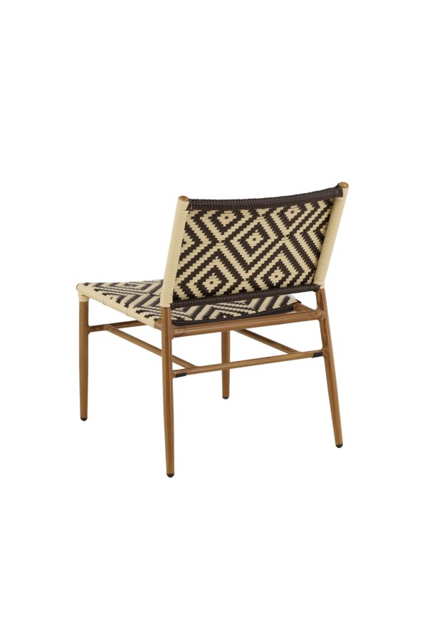 VENTURE DESIGN Calapan udendrs loungestol - beige/brun polyrattan og natur aluminium